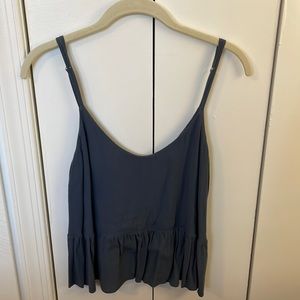 Topshop, blue, cropped tank top